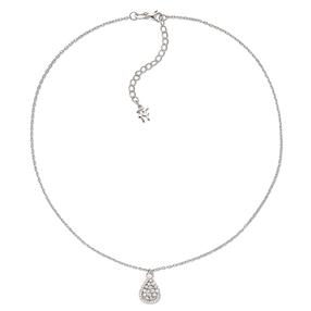 Sparkle Chic Silver 925 Short Necklace-